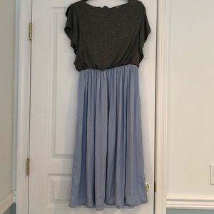 Flowy Loft colorblock dress.